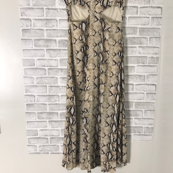 2/40 Nasty gal snake print cut waist dress size 8 - Picture 6 of 8